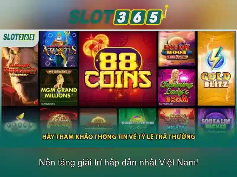 Danh mục trò chơi đa dạng với các tựa slot hot